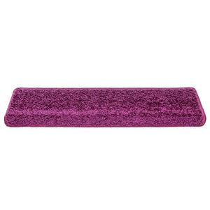 Stair mats 10 pcs 65x21x4 cm purple