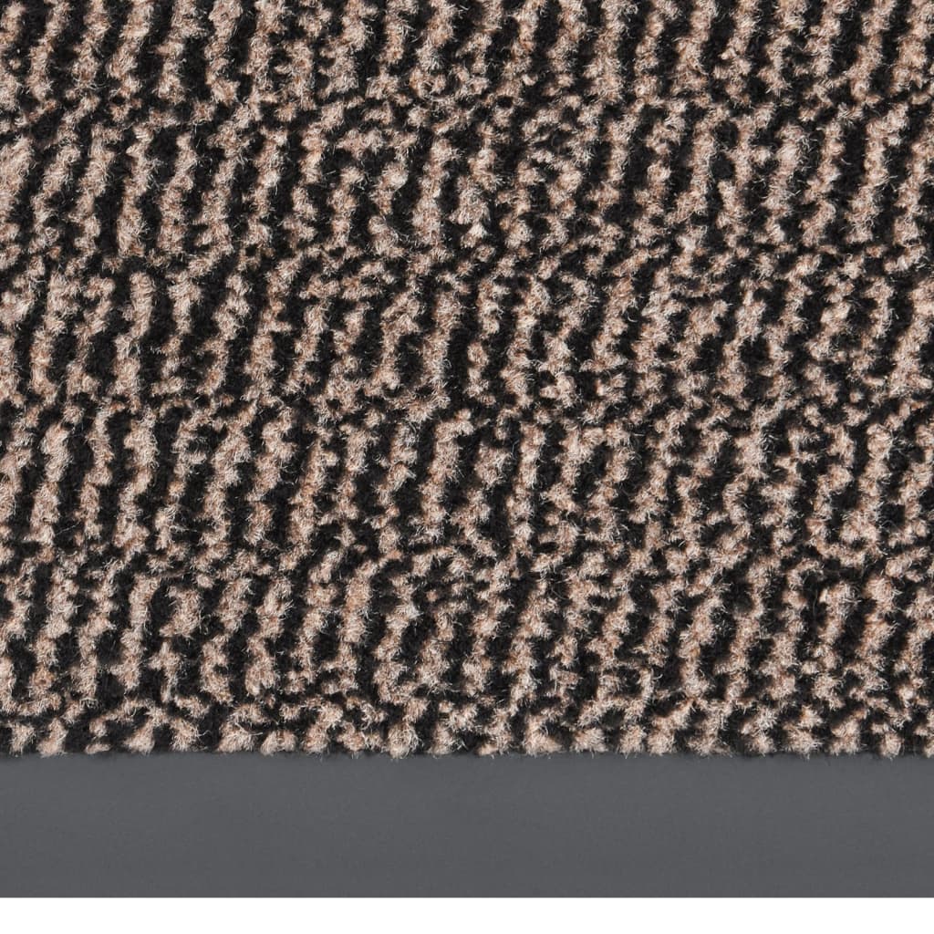 Tufted doormat 60x150 cm dark brown