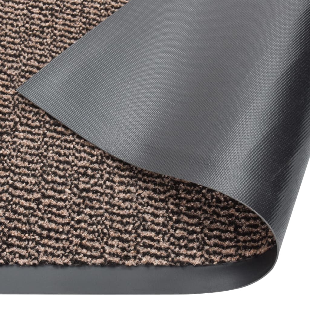 Tufted doormat 60x150 cm dark brown