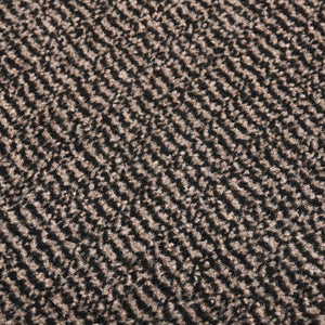 Tufted doormat 80x120 cm dark brown
