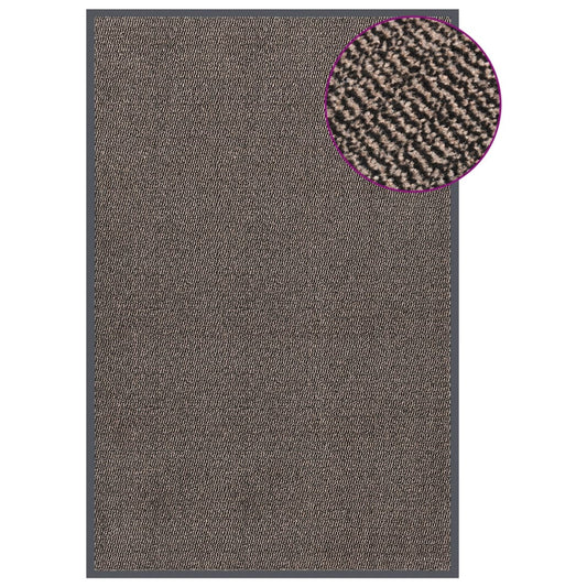 Tufted doormat 120x180 cm dark brown
