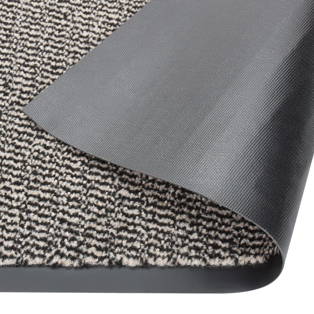 Tufted doormat 120x180 cm light brown