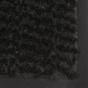 Tufted doormat 60x180 cm black