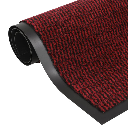 Tufted doormat 60x150 cm red