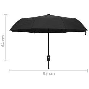 Folding umbrella automatic black 95 cm