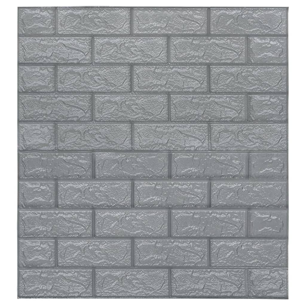 3D wallpaper brick self-adhesive 40 pieces anthracite