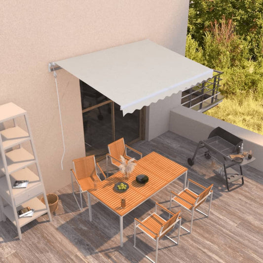 Automatic retractable awning 350x250 cm cream white