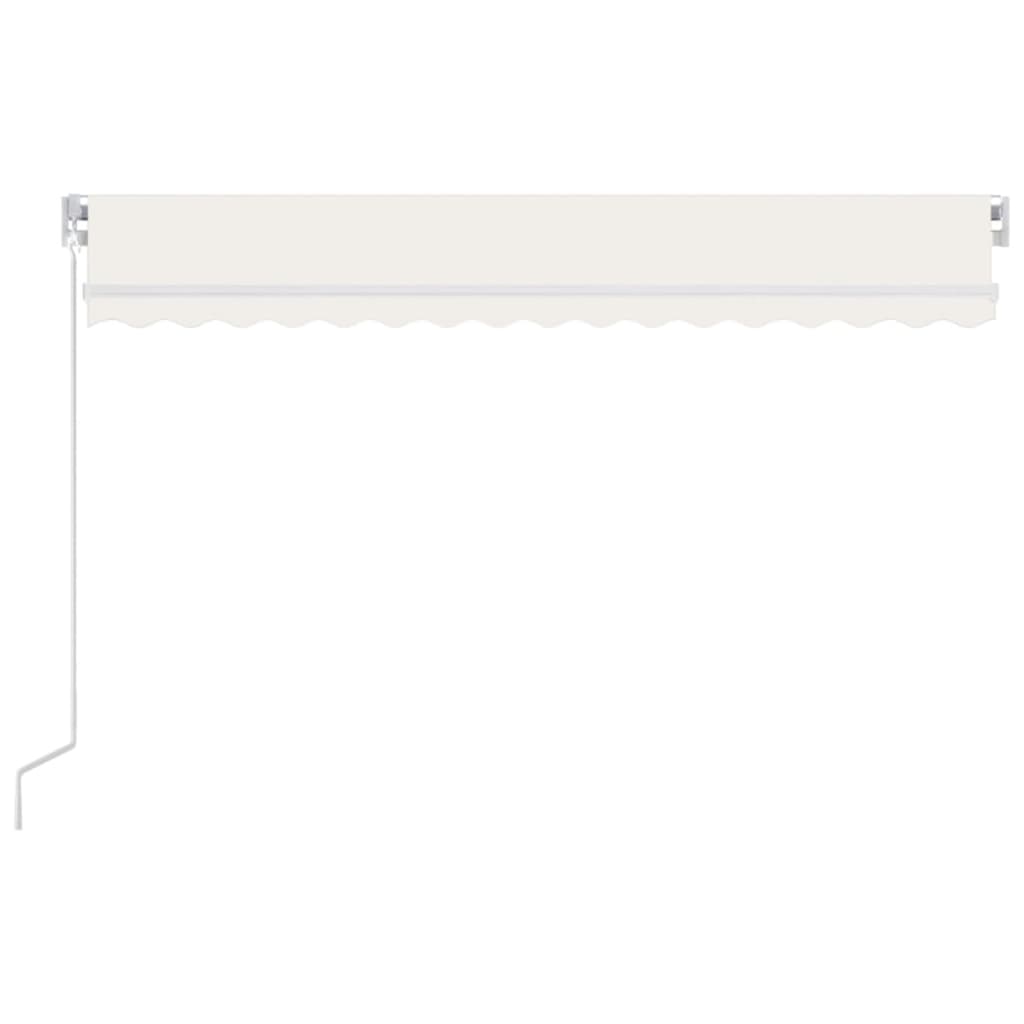 Manual retractable awning 450x300 cm cream white