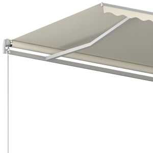 Manual retractable awning 450x300 cm cream white