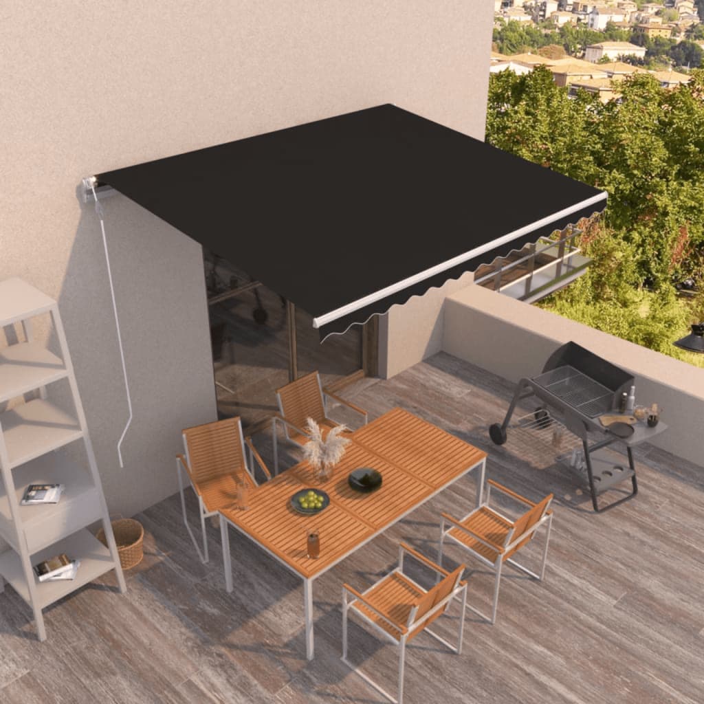 Automatic retractable awning 400x350 cm anthracite