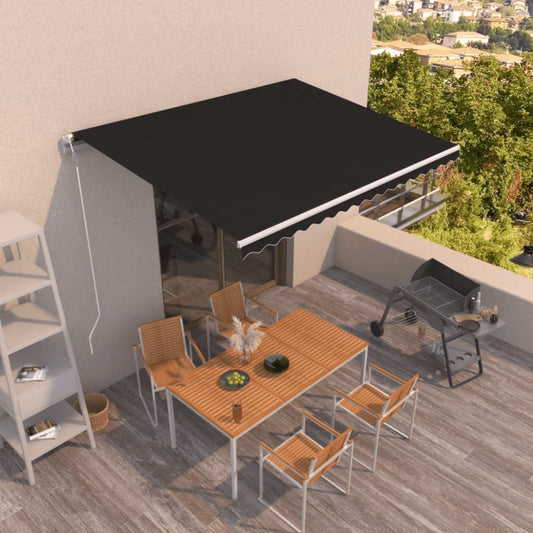 Automatic retractable awning 400x350 cm anthracite