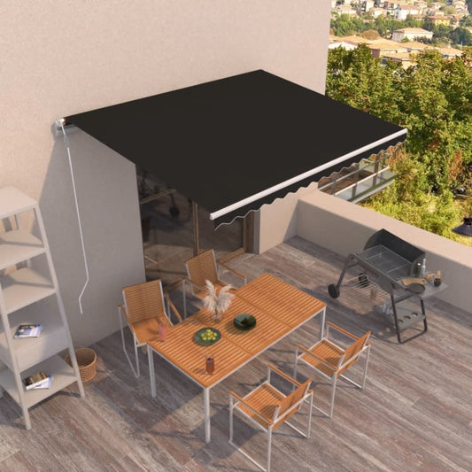Automatic retractable awning 450x350 cm anthracite