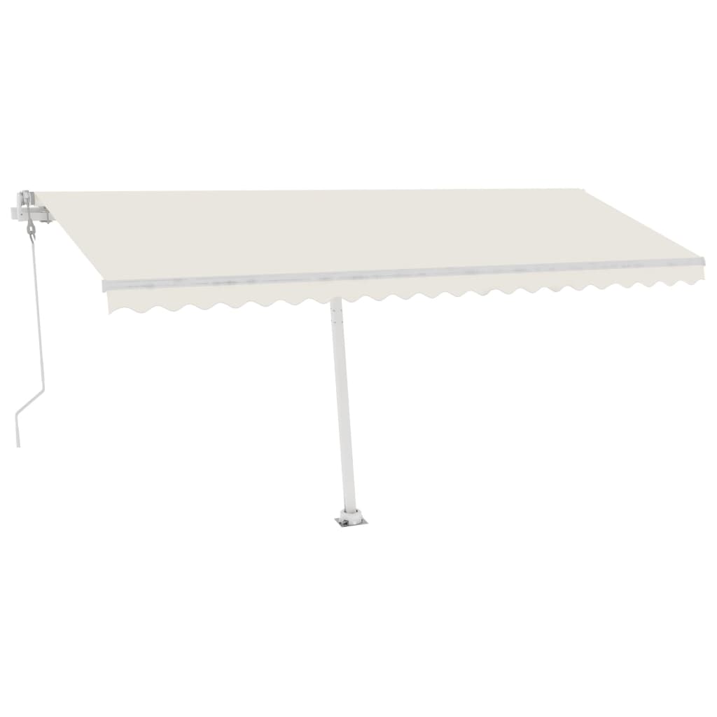 Freestanding automatic awning 500x300 cm cream white