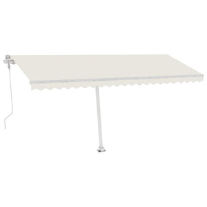 Freestanding automatic awning 500x300 cm cream white