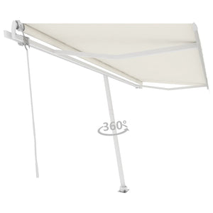 Freestanding automatic awning 500x300 cm cream white