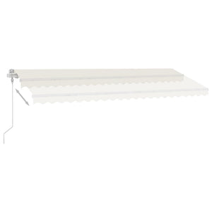 Freestanding automatic awning 500x300 cm cream white