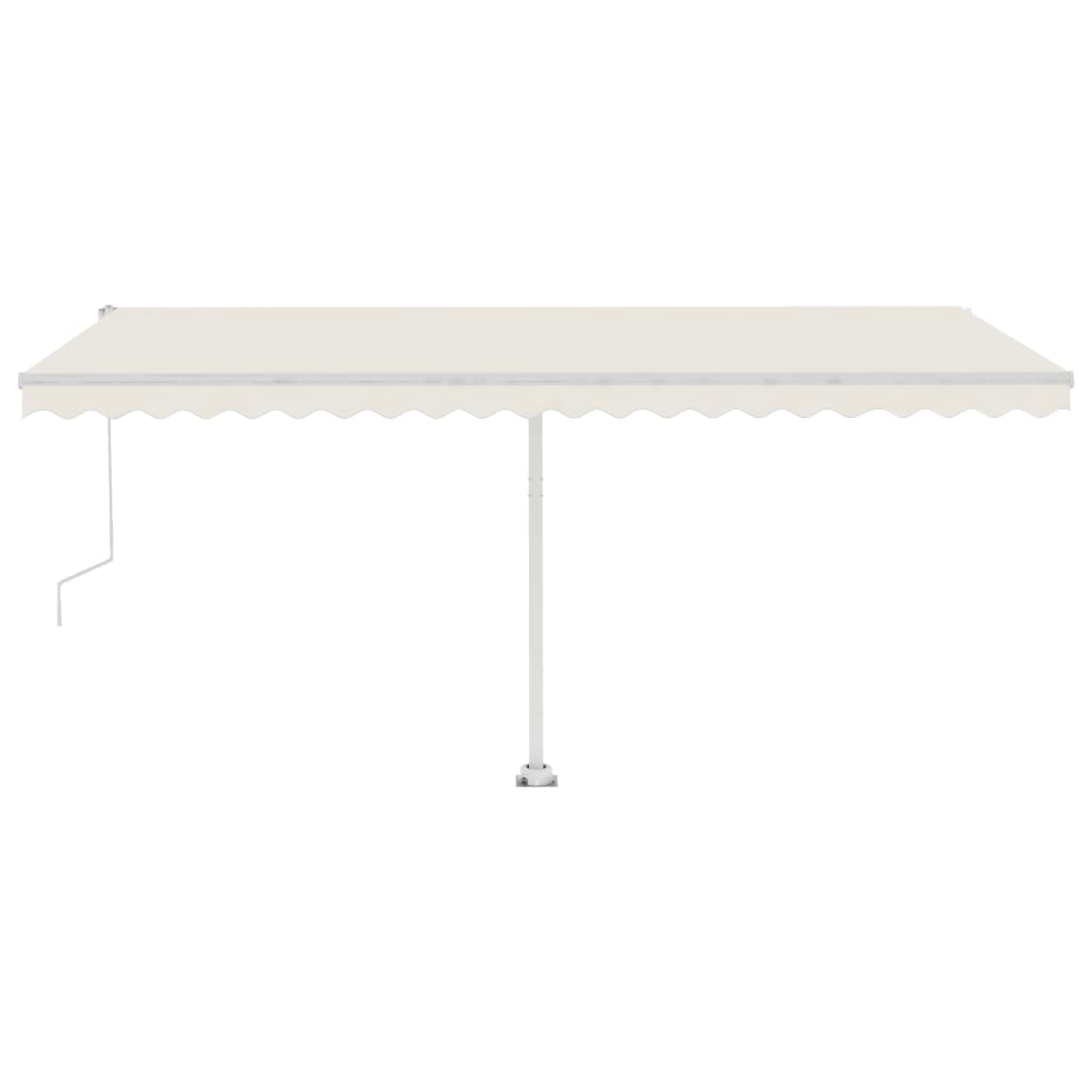 Freestanding automatic awning 500x300 cm cream white