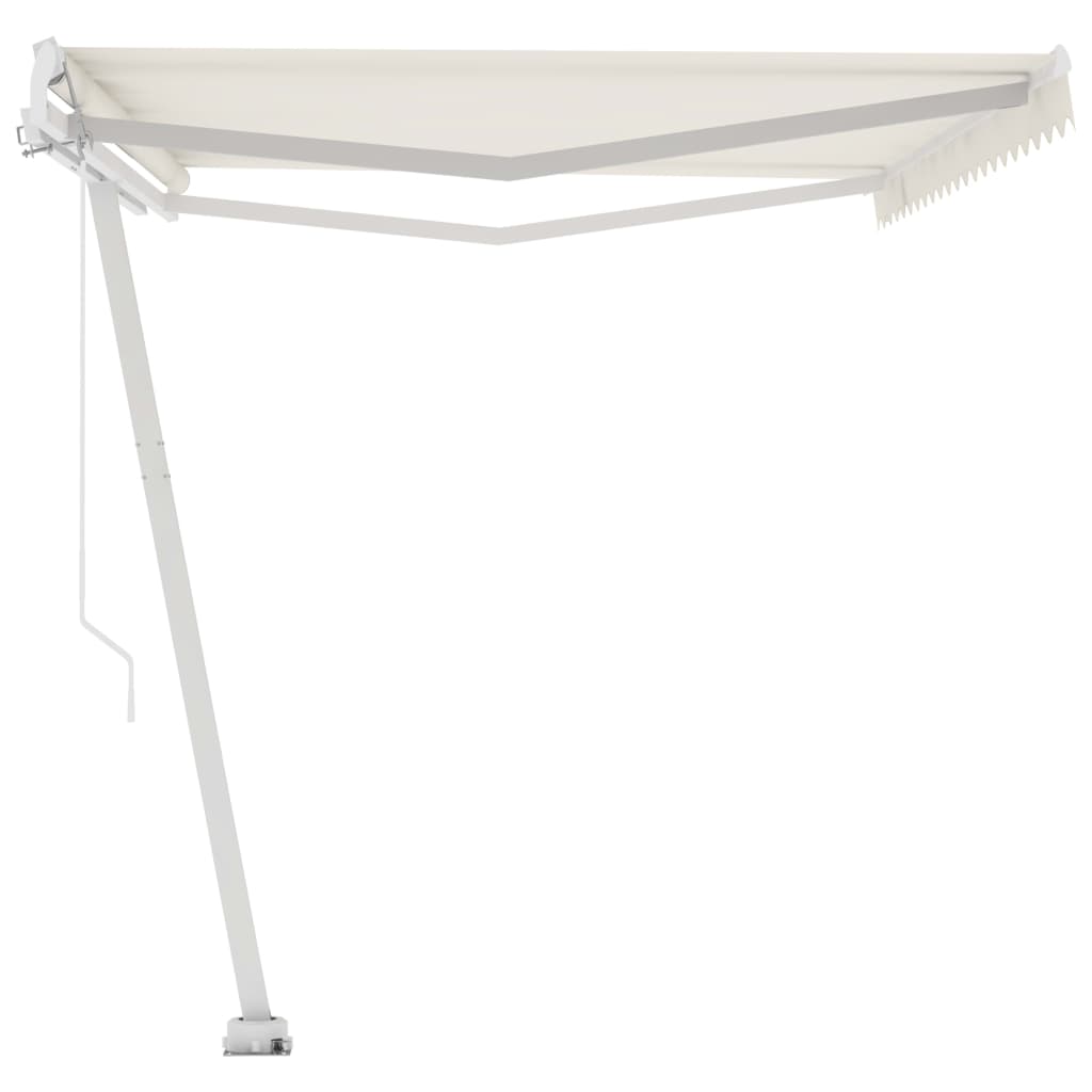 Freestanding automatic awning 500x300 cm cream white