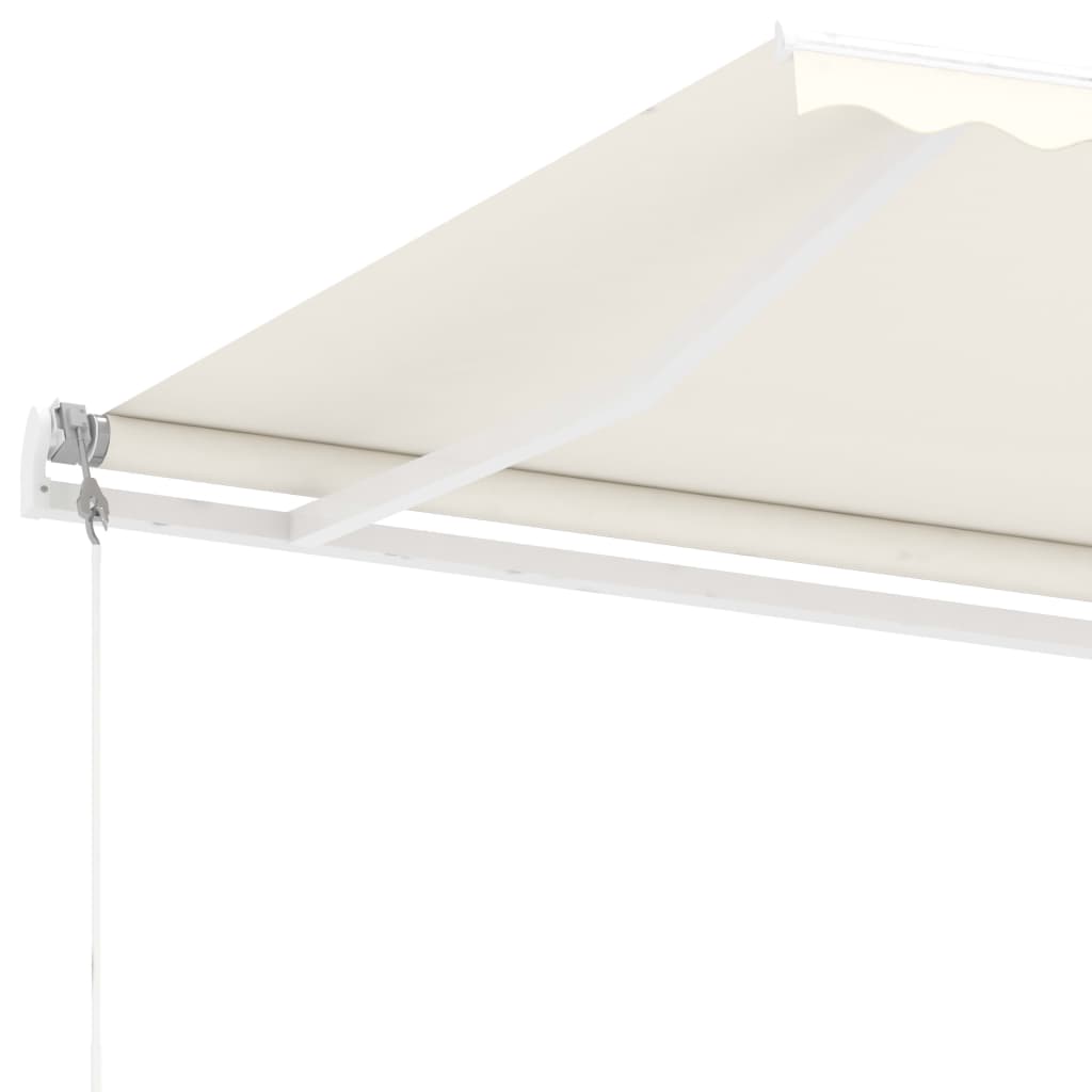 Freestanding automatic awning 500x300 cm cream white