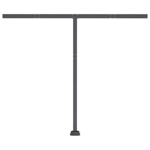 Automatisk markise med LED og vindsensor 300x250 cm kremhvit