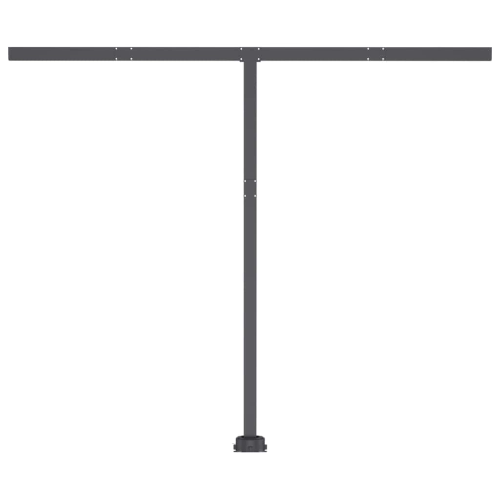 Automatisk markise med LED og vindsensor 300x250cm oransje/brun