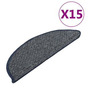 Trappetrinnstepper 15 stk mørkeblå 56x17x3 cm