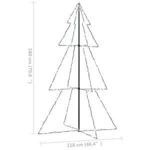 Christmas tree cone 240 LED indoor and outdoor 118x180 cm