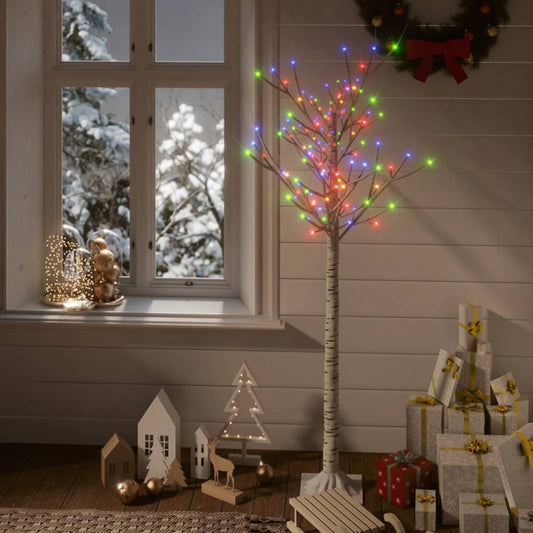 Christmas tree 140 LED diodes 1.5m multi-colored fir indoor outdoor