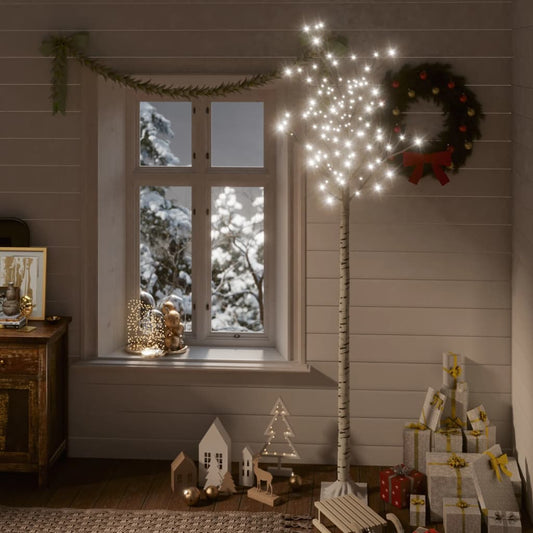 Christmas tree 200 LED 2.2m cold white fir indoor and outdoor