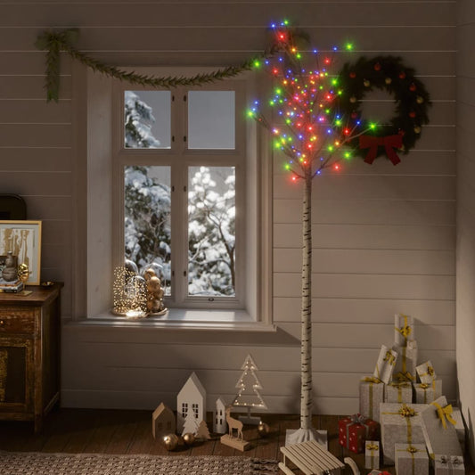 Christmas tree 200 LED diodes 2.2m multi-colored fir indoor outdoor