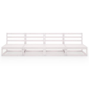 4-seters hagesofa hvit heltre furu