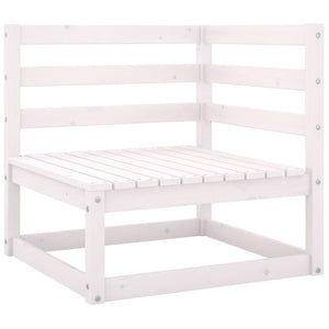 4-seters hagesofa hvit heltre furu