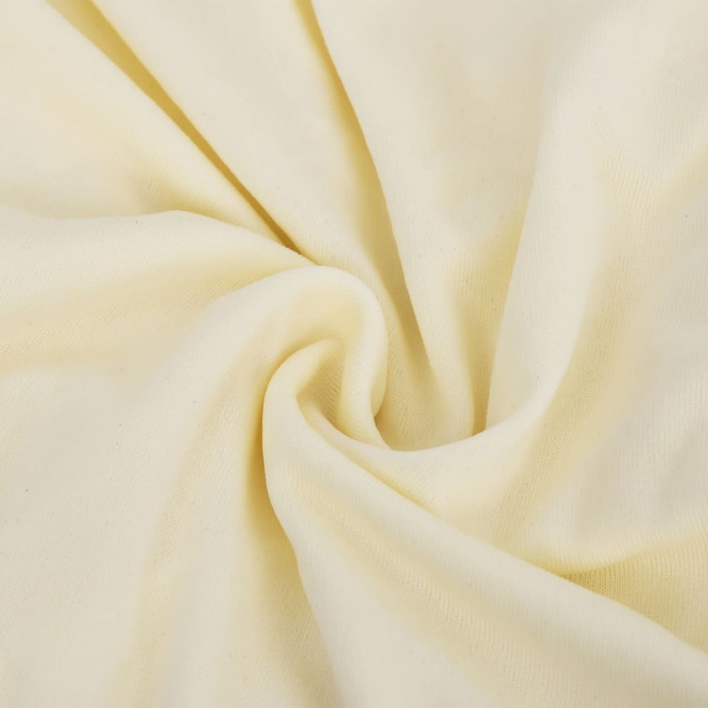2-seater sofa cover polyester cream white