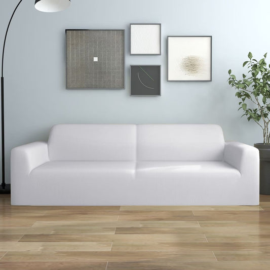 3-seater sofa cover polyester white