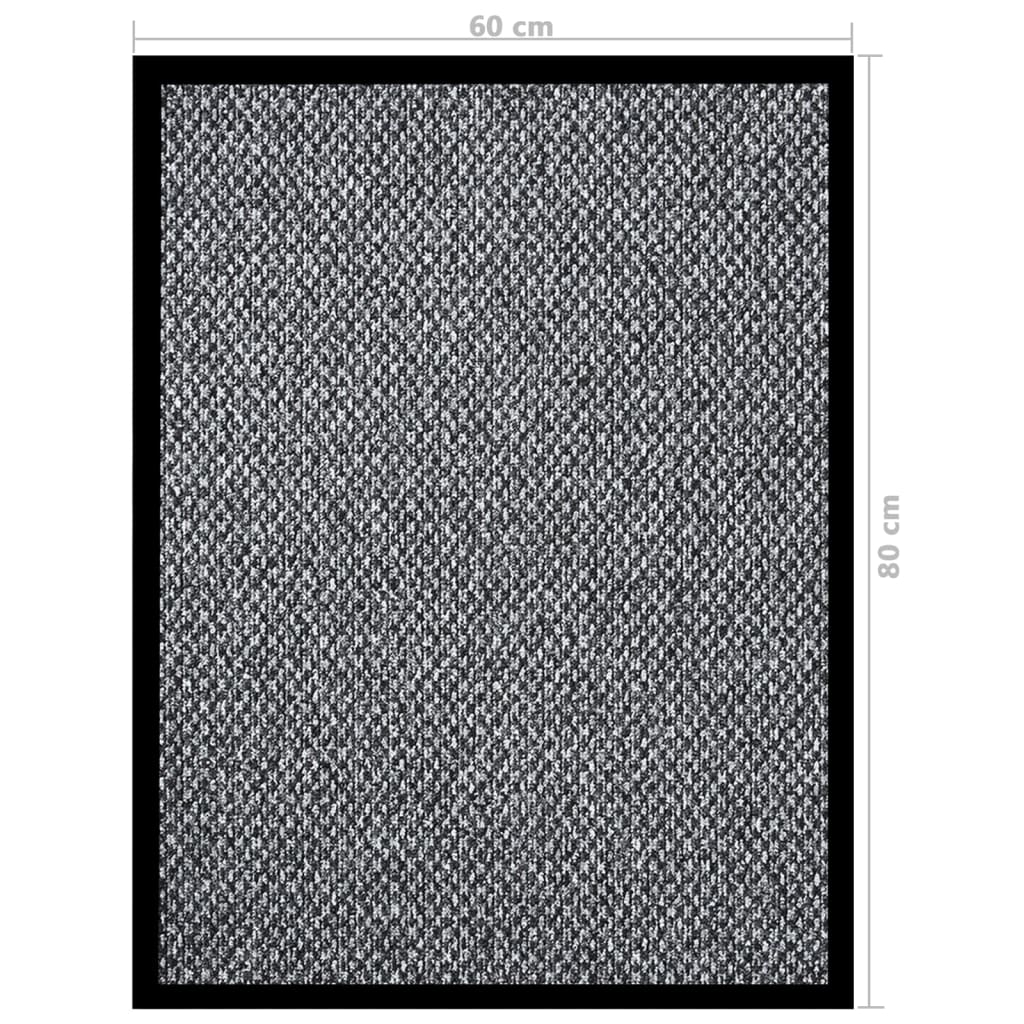 Doormat grey 60x80 cm