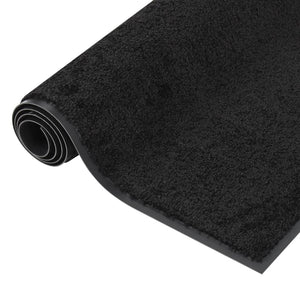 Doormat black 60x80 cm