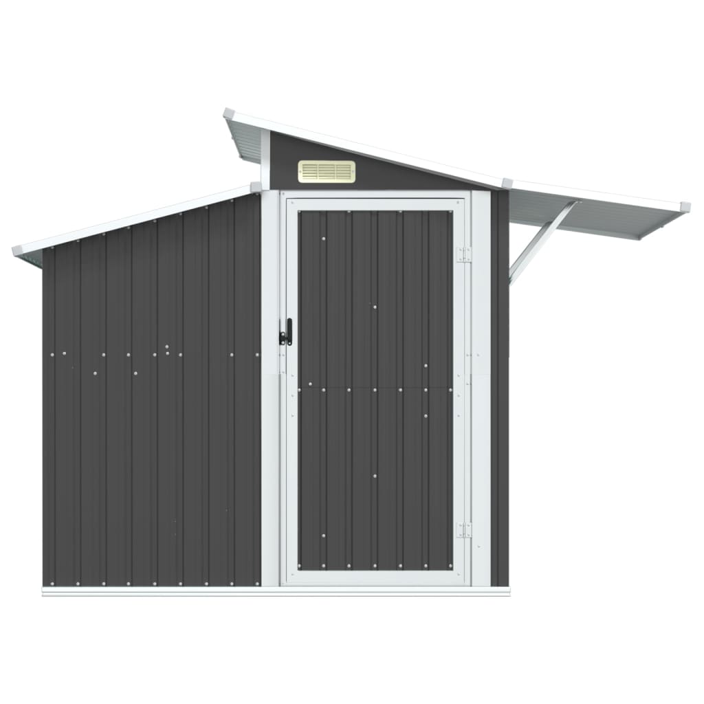 Garden shed anthracite 270x130x208.5 cm galvanized steel