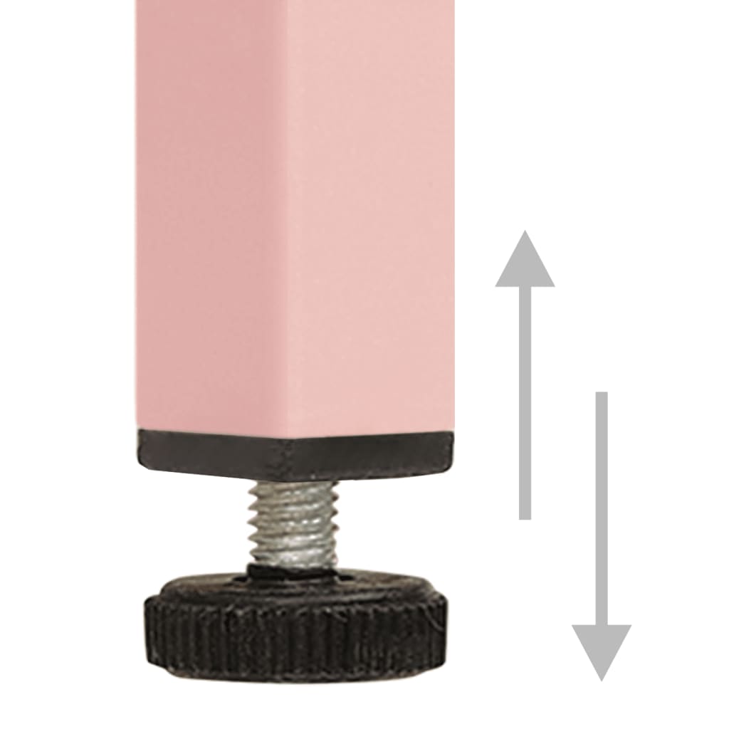 Chest of drawers pink 80x35x101.5 cm steel