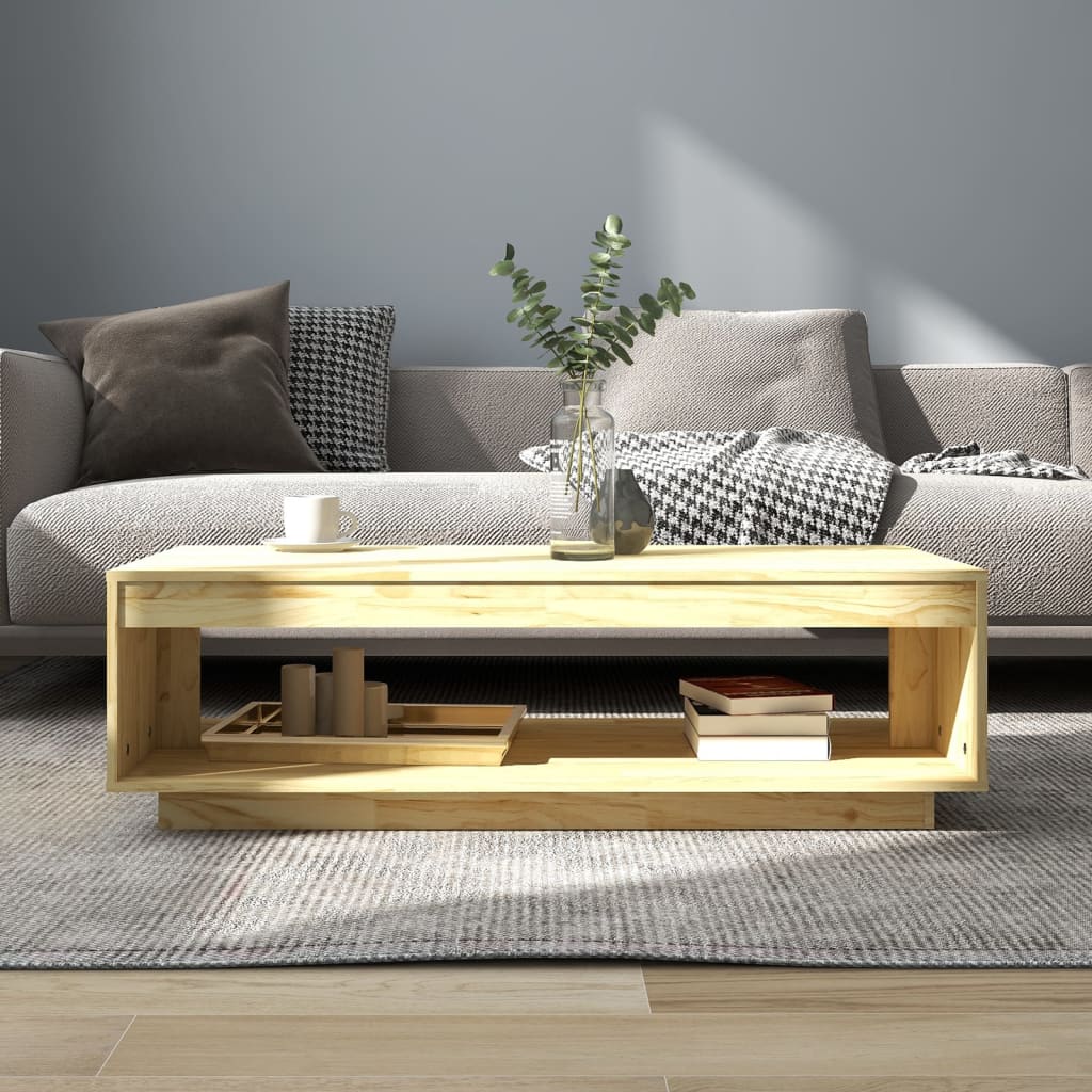 Coffee table 110x50x33.5 cm solid pine wood
