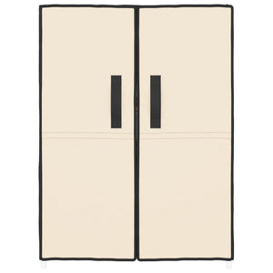 Shoe cabinet cream white 60x28x90 cm fabric