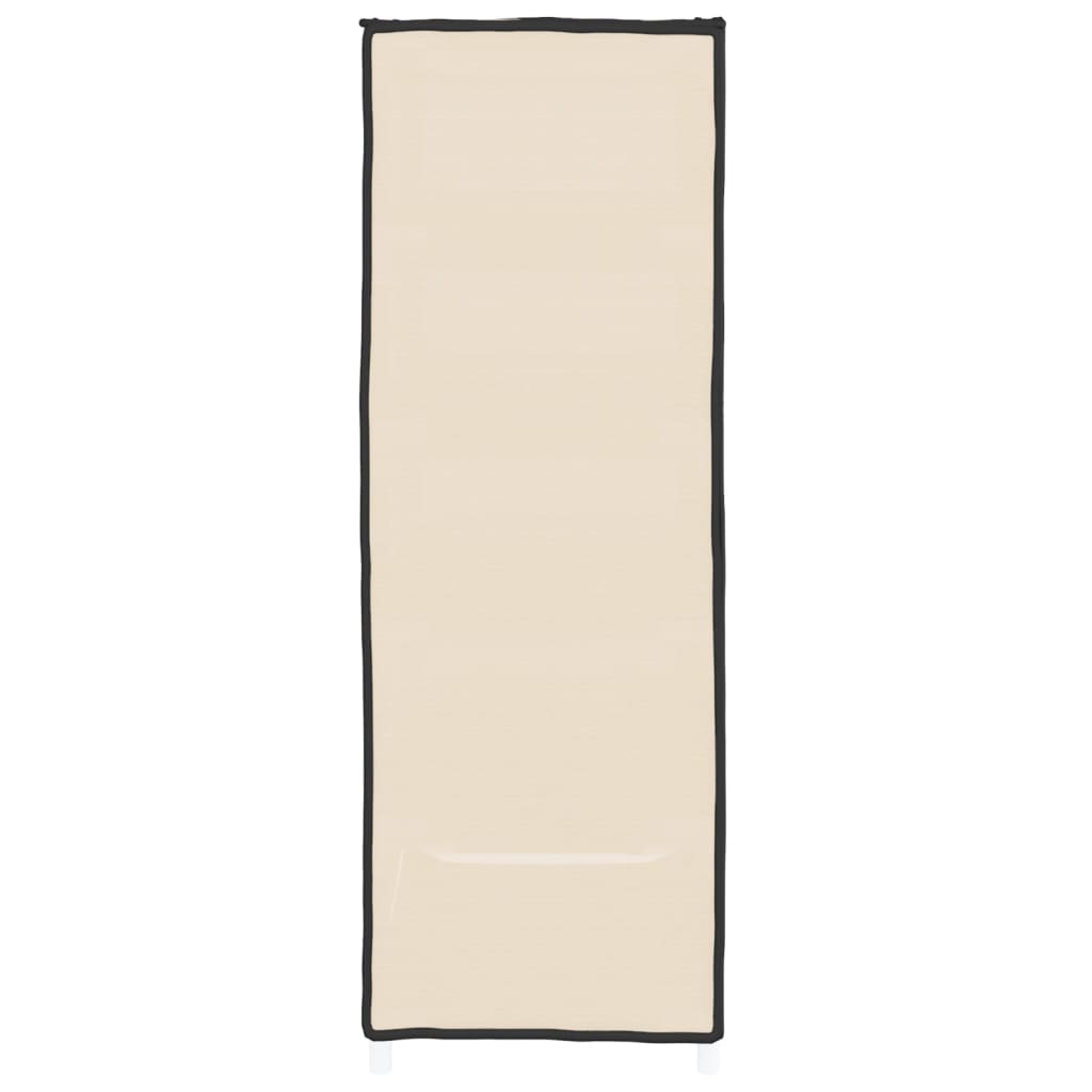 Shoe cabinet cream white 60x28x90 cm fabric
