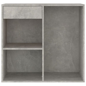 Makeup cabinet concrete gray 80x40x75 cm engineered wood