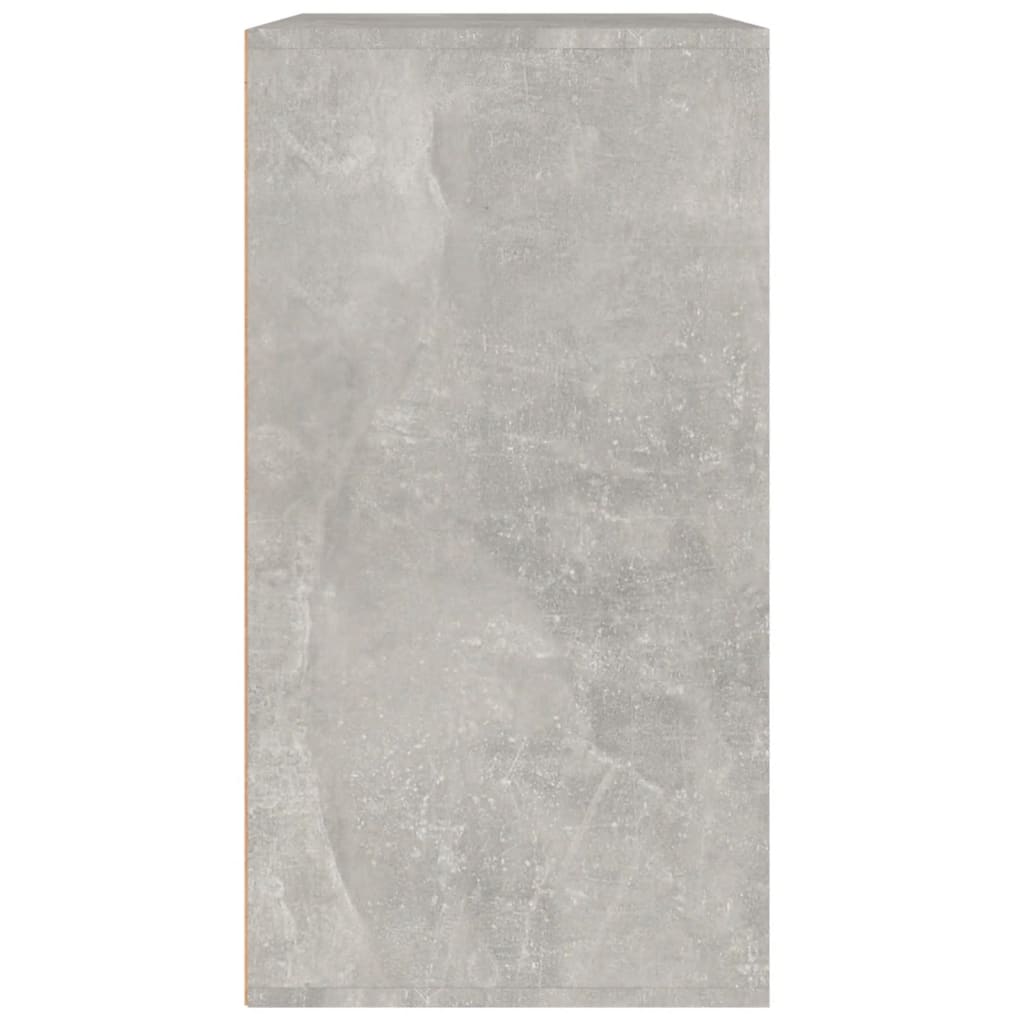 Makeup cabinet concrete gray 80x40x75 cm engineered wood