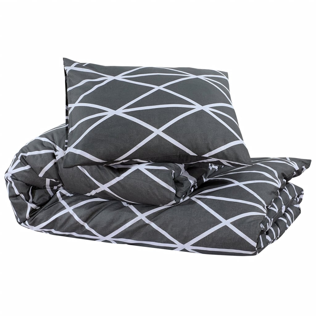 Bedding set gray 140x200 cm cotton