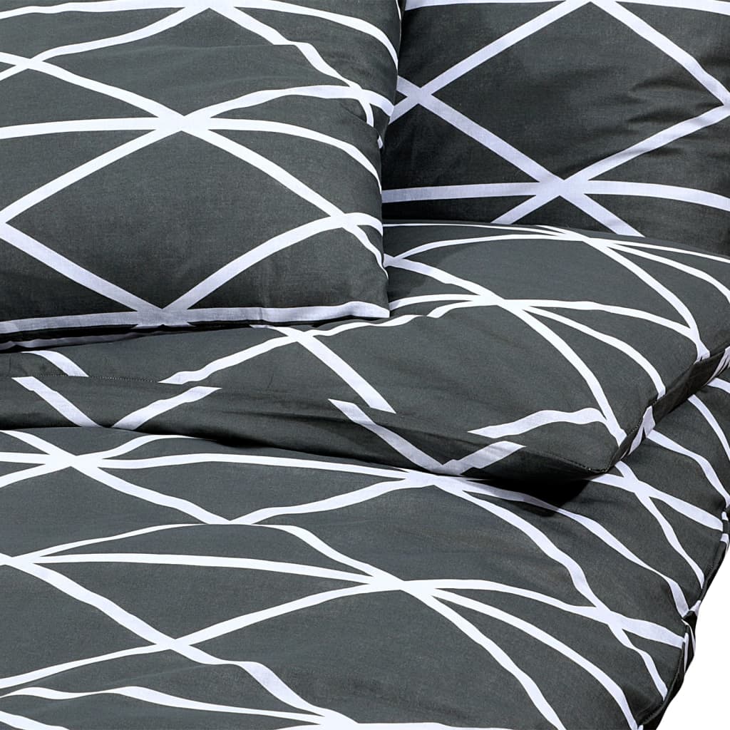 Bedding set gray 135x200 cm cotton