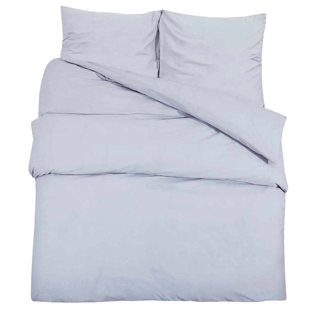 Bedding set gray 140x200 cm cotton