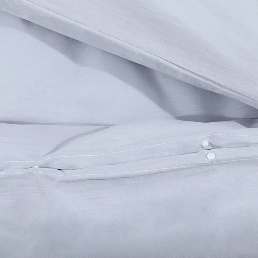 Bedding set gray 140x200 cm cotton