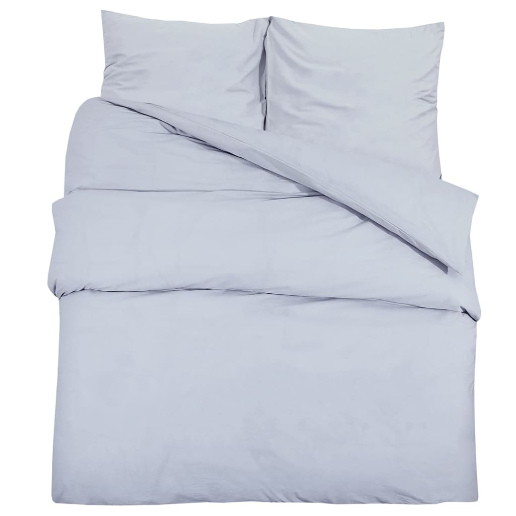 Bedding set gray 140x200 cm cotton