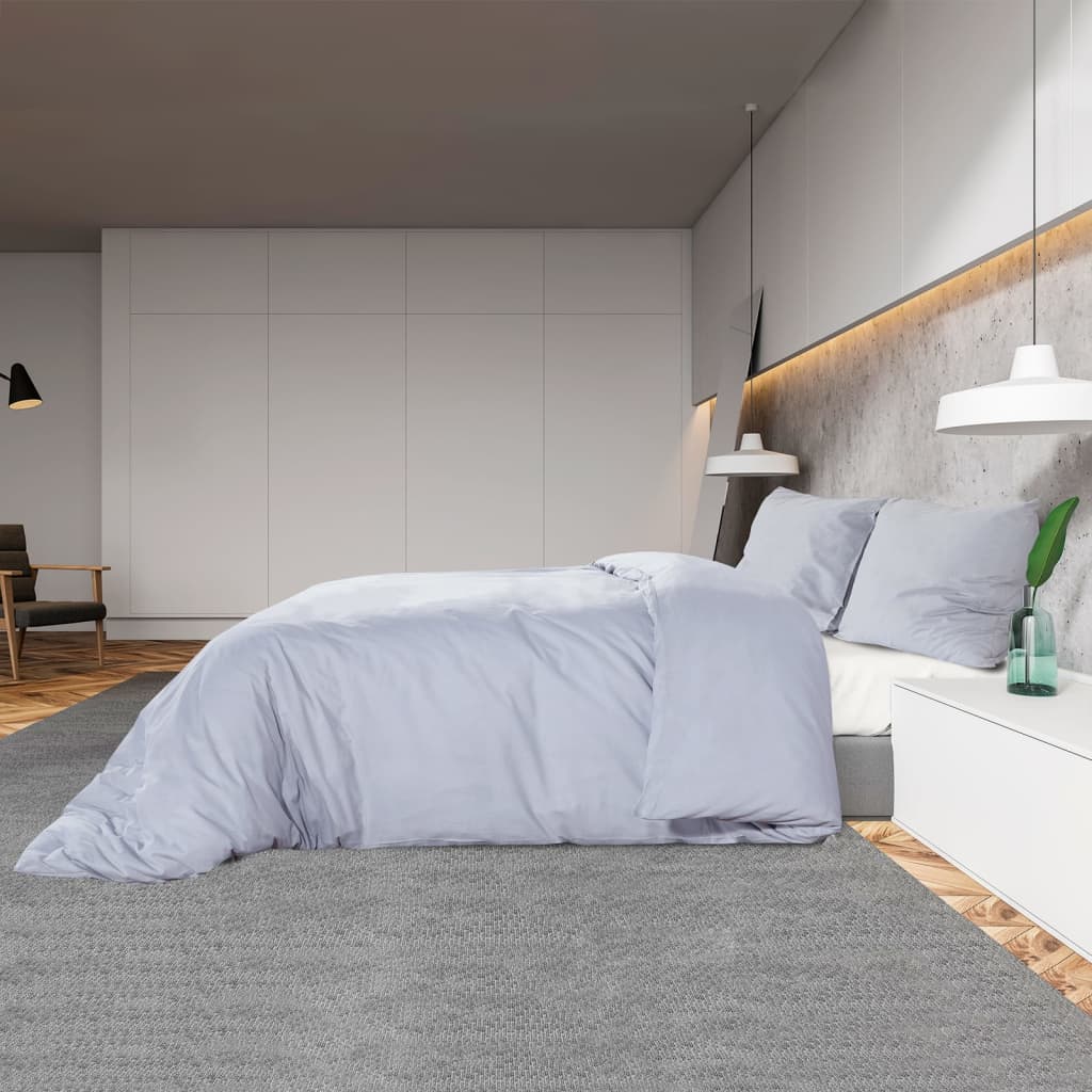 Bedding set gray 140x200 cm cotton
