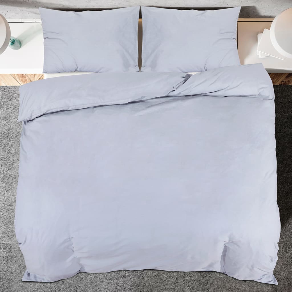 Bedding set gray 140x200 cm cotton